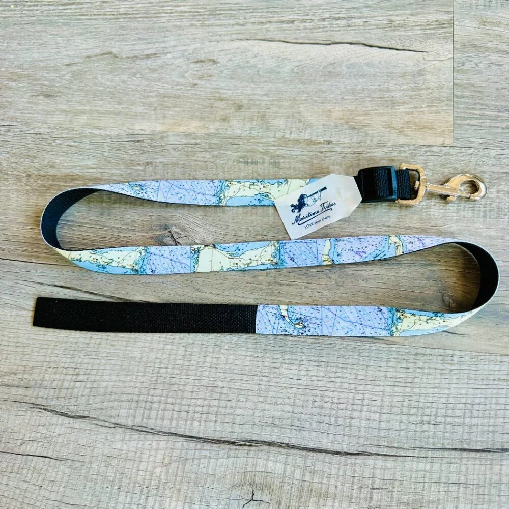 NEW with TAGS Designer Dog Leash with Map of Cape Cod